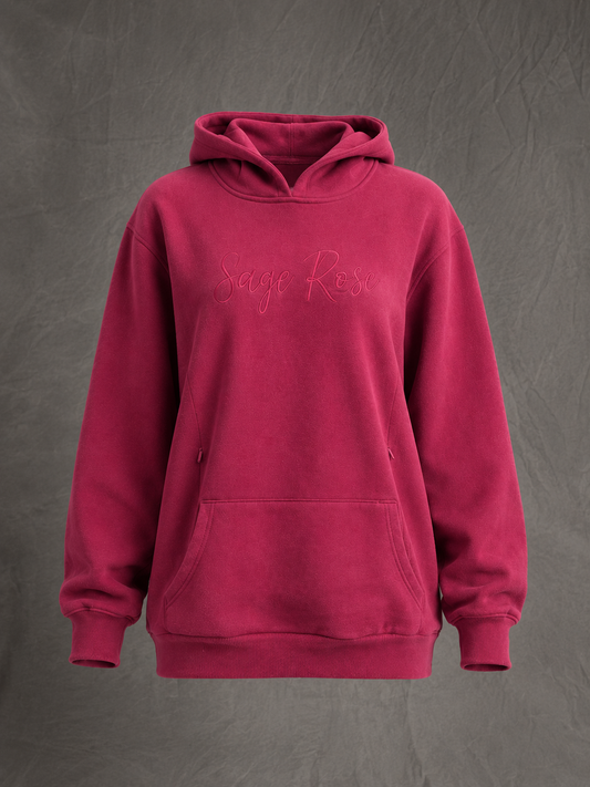 Sage Rose Breastfeeding Hoodie – Burgundy (Pre-Order)