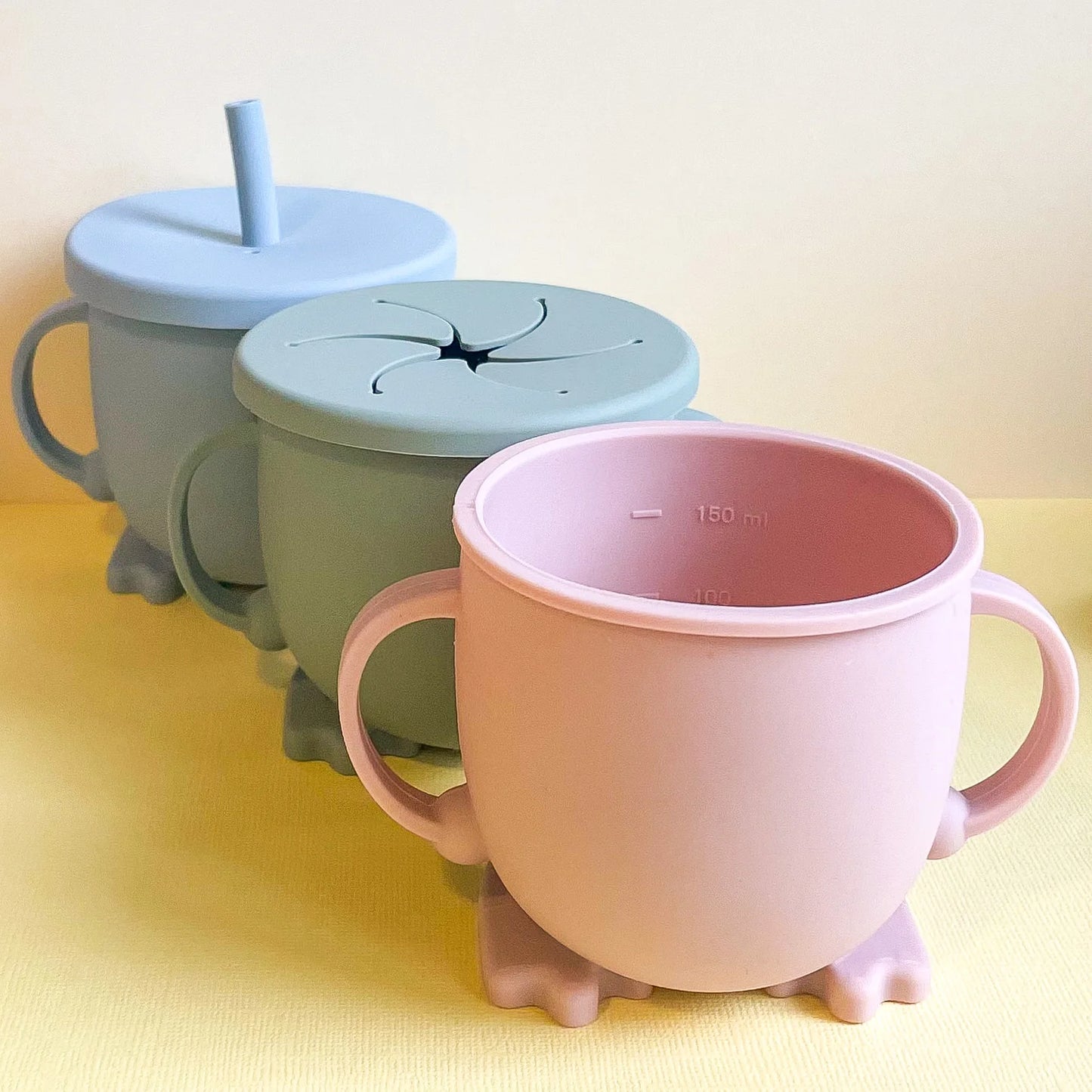 Sip n’ Snack Silicone 3-in-1 Cup - Blue