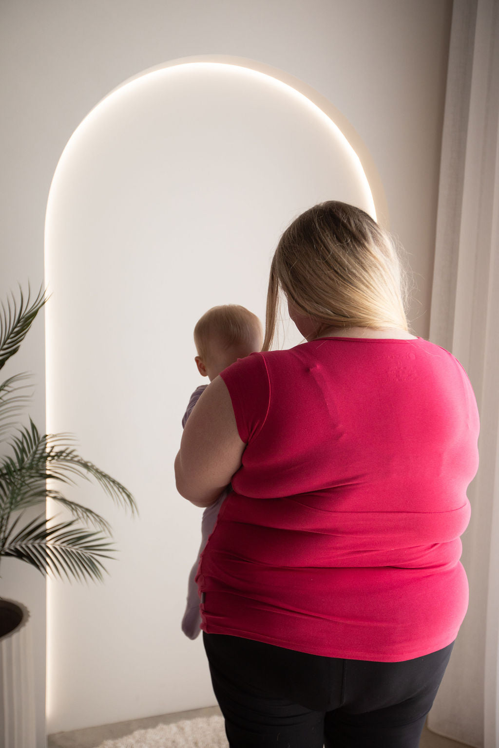 Born Maternity Breast Feeding Top (Pink)