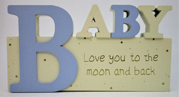 Love you to the moon and back - Blue