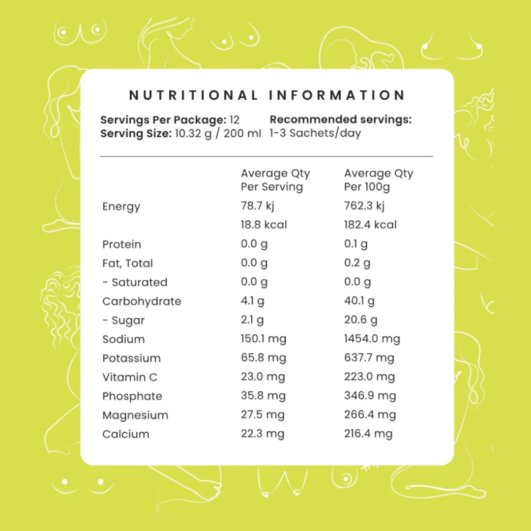 HydroBump Tropical Hydration Boosters – Electrolyte Drink Sachets for Pregnancy & Breastfeeding