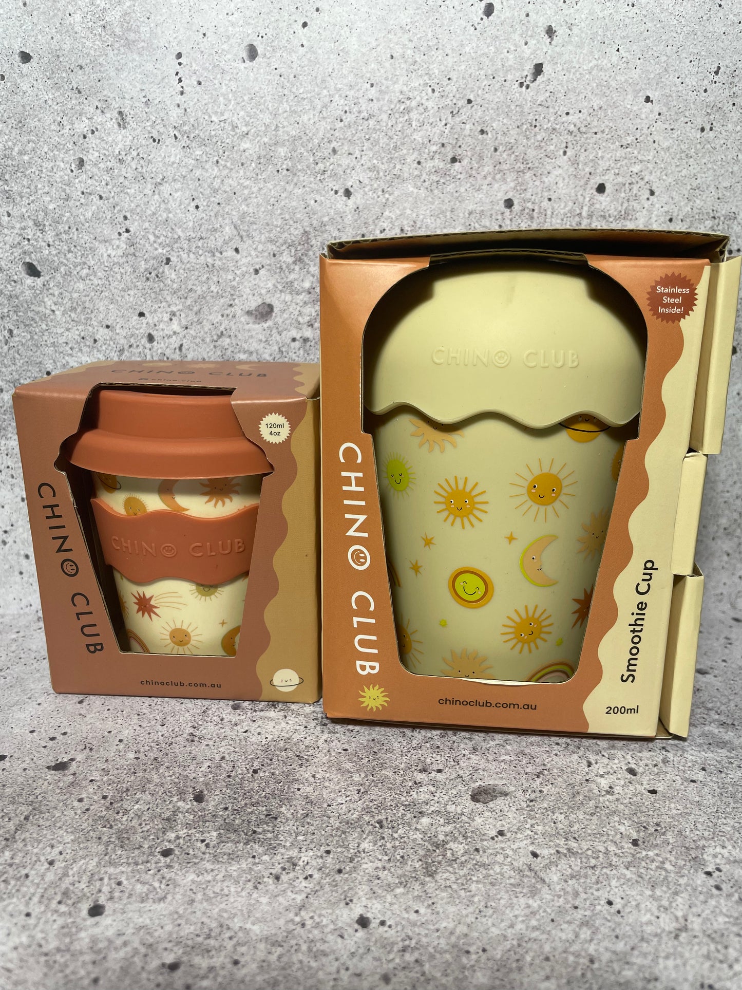 Chino Mini Smoothie Cup & Straw Suns Yellow