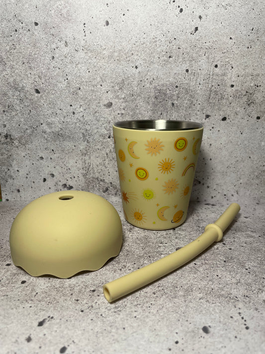 Chino Mini Smoothie Cup & Straw Suns Yellow