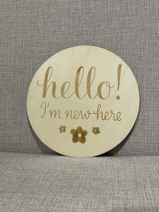 Baby Milestone Wooden Discs