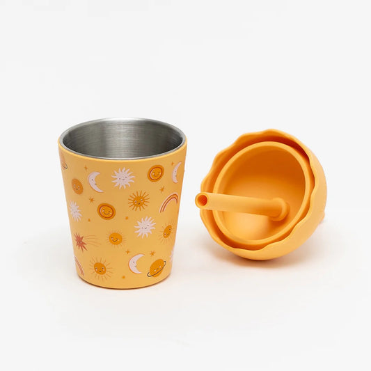 Chino Mini Smoothie Cup & Straw Suns Orange