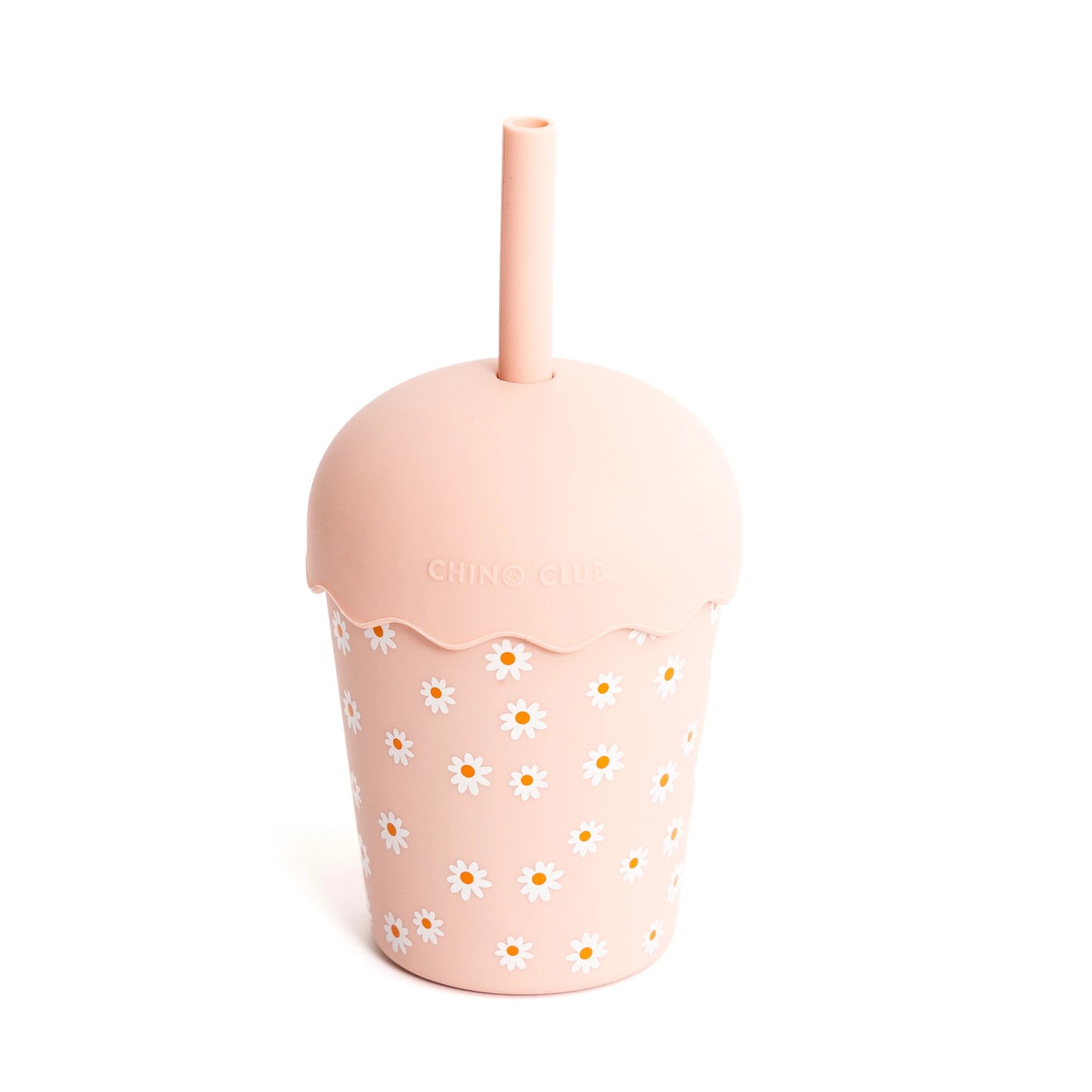 Chino Mini Smoothie Cup & Straw Pink Daisy