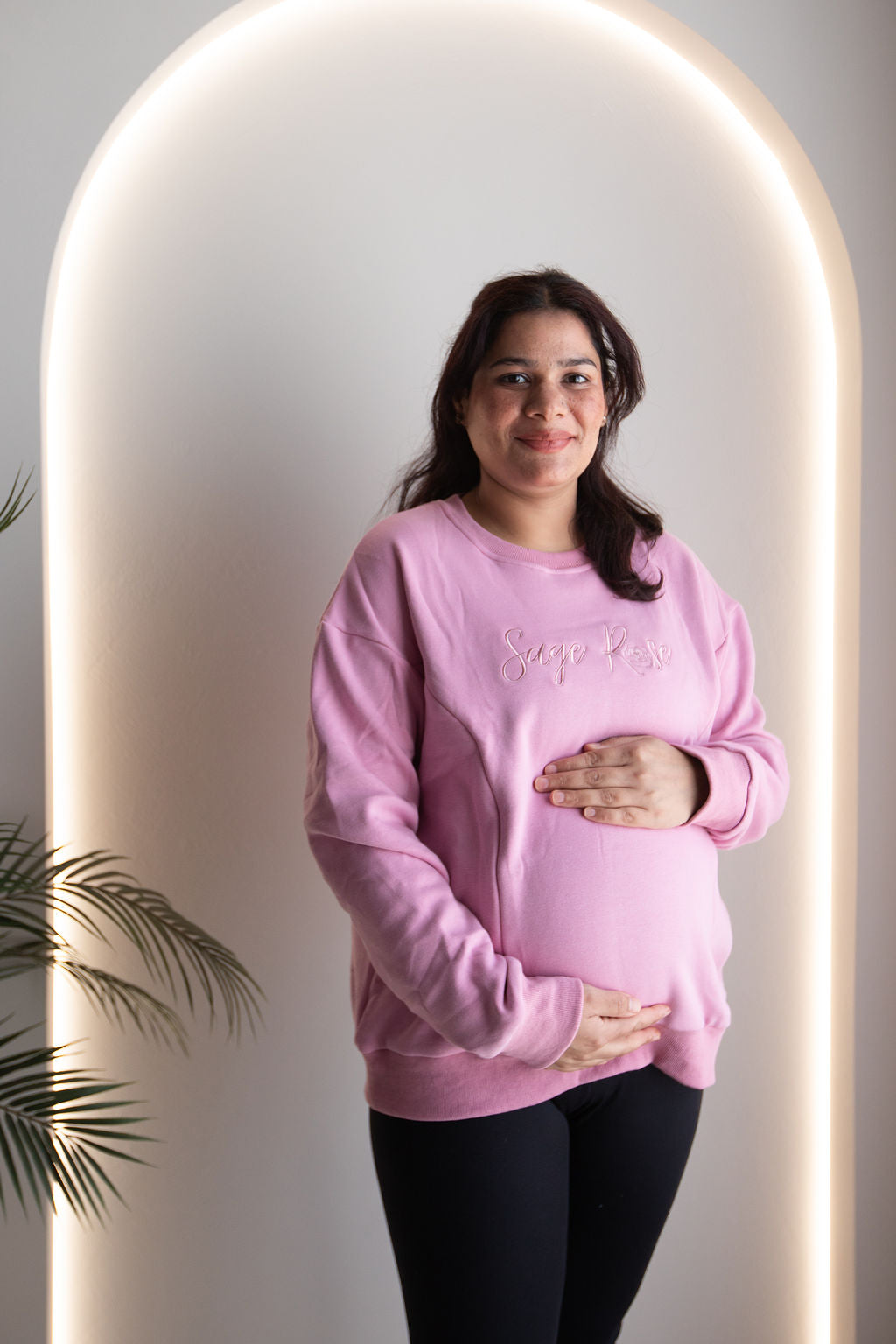 Sage Rose Feeding Jumper - Pink
