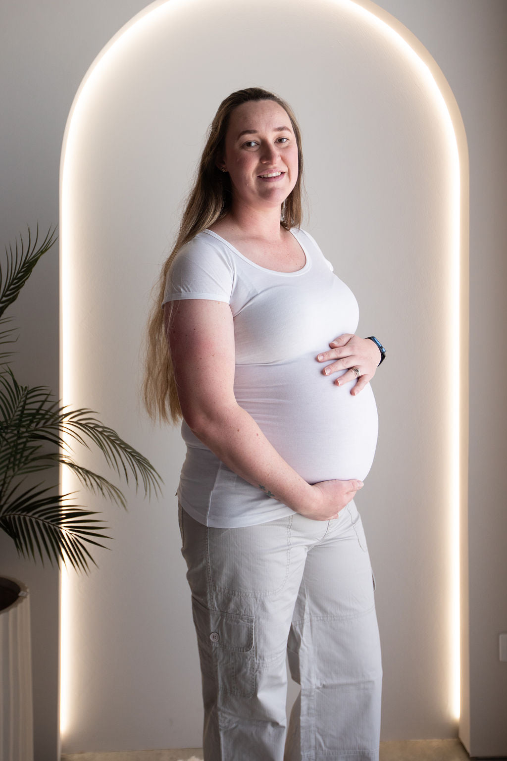 Born Maternity Short Sleeve Tee (White)
