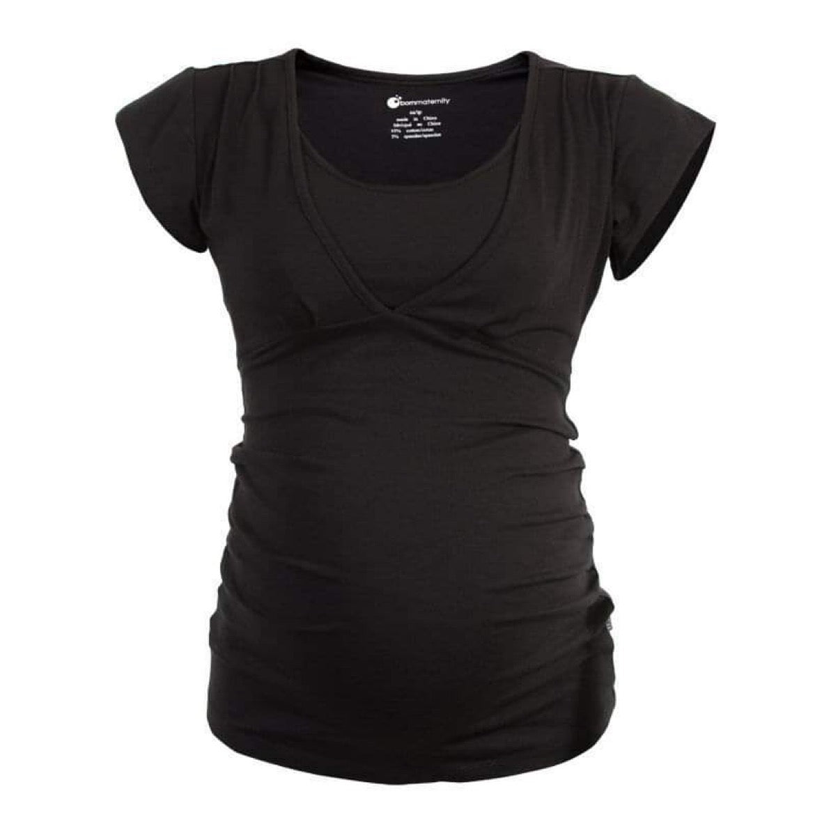Born Maternity Casual Comfy Affordable Quality Feeding Top Black