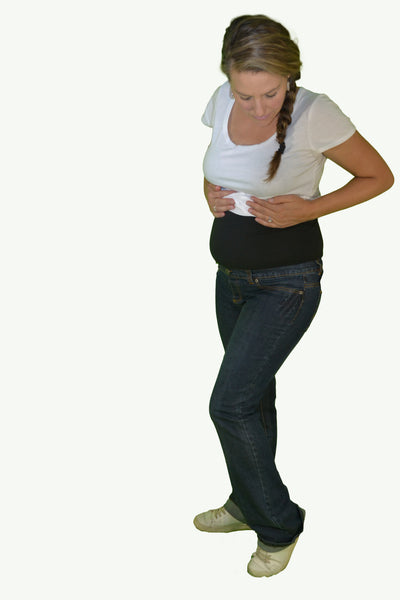 Born Maternity Over Belly Bootleg Jeans