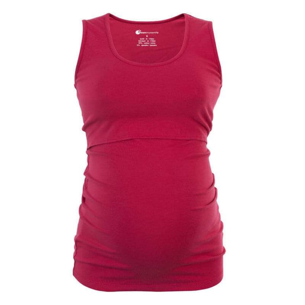 Born Maternity Casual Comfy Affordable Quality Feeding Singlet Top Pink