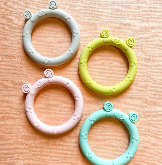 Froggy Teething Ring - Lime