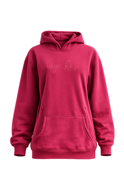 Sage Rose Breastfeeding Hoodie – Burgundy (Pre-Order)