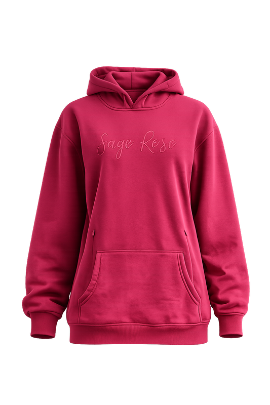 Sage Rose Breastfeeding Hoodie – Burgundy (Pre-Order)