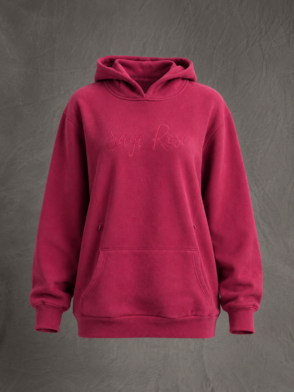 Sage Rose Breastfeeding Hoodie – Burgundy (Pre-Order)