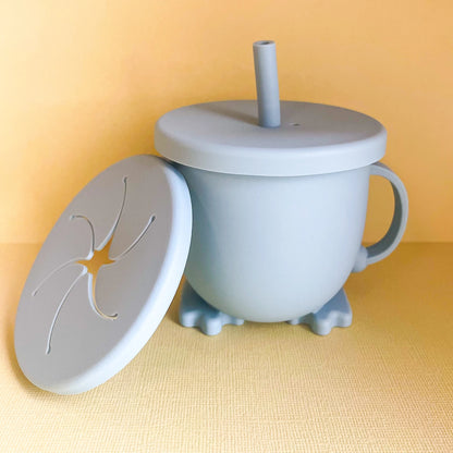 Sip n’ Snack Silicone 3-in-1 Cup - Blue