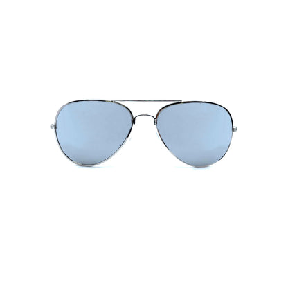 Sunglasses - Archer Aviators - Silver with mirror lens