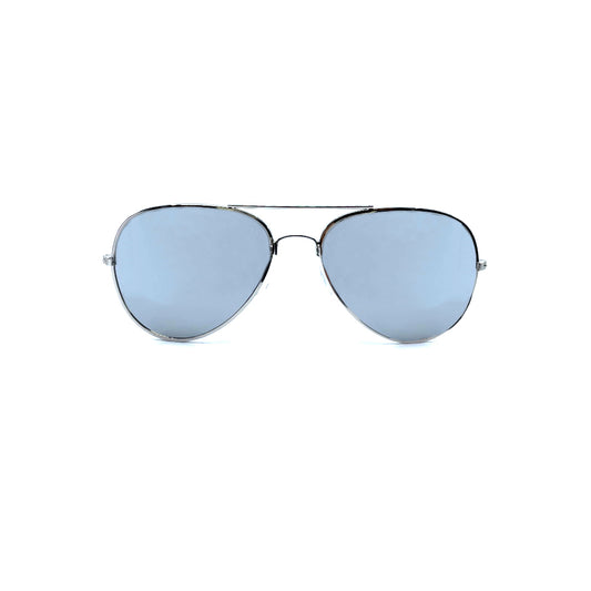 Sunglasses - Archer Aviators - Silver with mirror lens