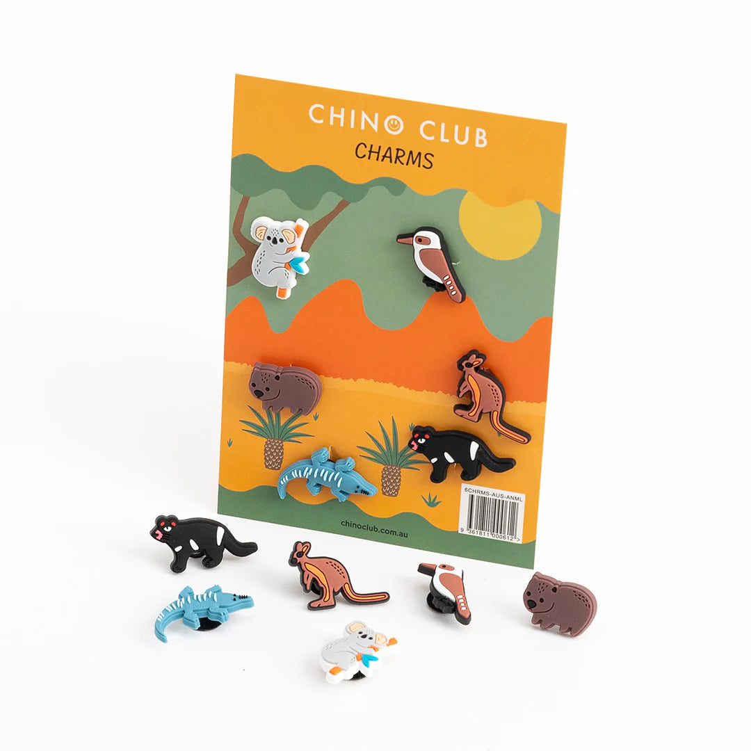 Chino Charm Packs x 6 Aussie Animals