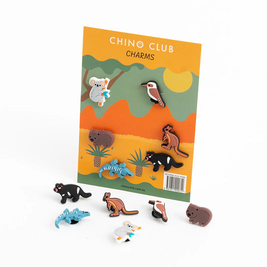 Chino Charm Packs x 6 Aussie Animals