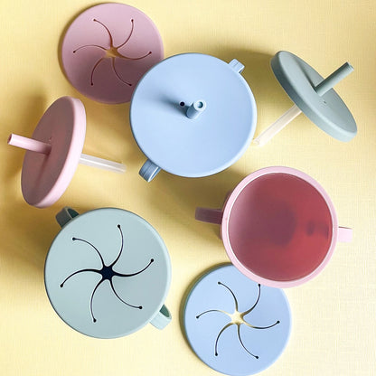 Sip n’ Snack Silicone 3-in-1 Cup - Blue