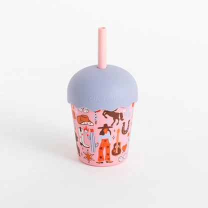 Chino Mini Smoothie Cup & Straw Cowgirl