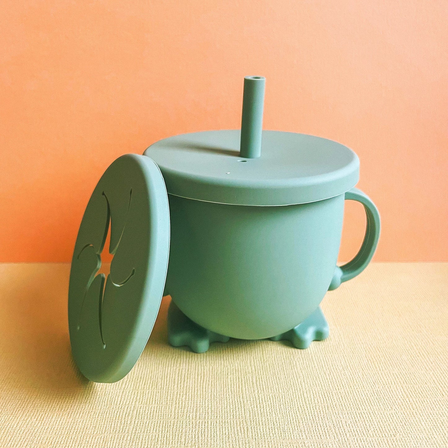 Sip n’ Snack Silicone 3-in-1 Cup - Green