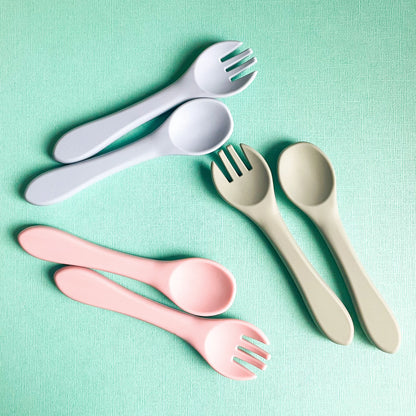 Fork & Spoon Set - Sage