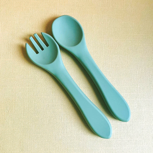 Fork & Spoon Set - Sage