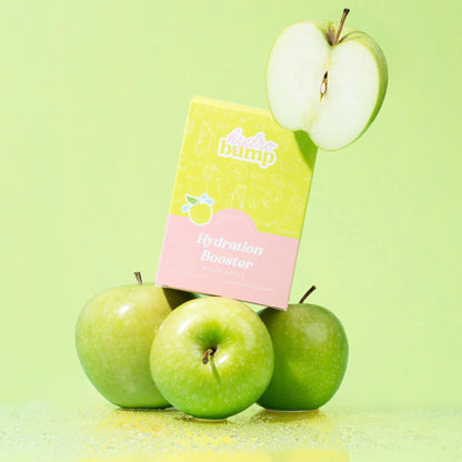 HydroBump Sour Apple Hydration Boosters – Electrolyte Drink Sachets for Pregnancy & Breastfeeding