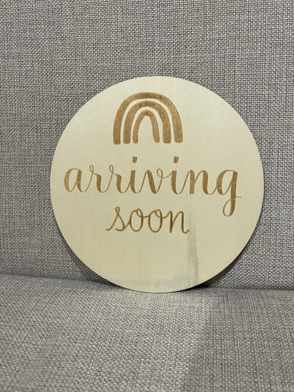 Baby Milestone Wooden Discs