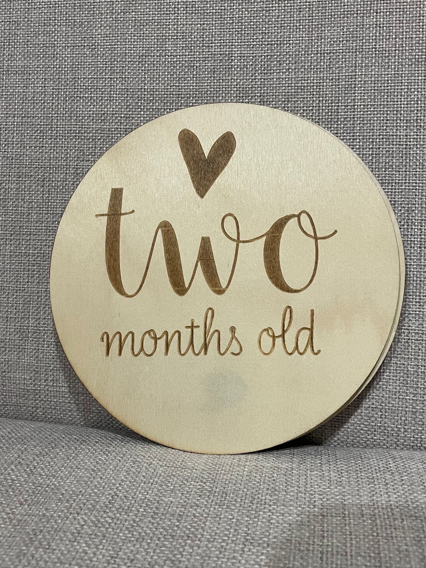 Baby Milestone Wooden Discs