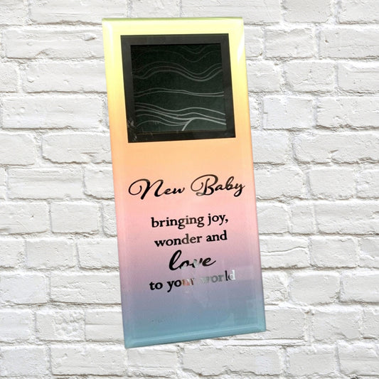 New Baby Glass Photo Frame