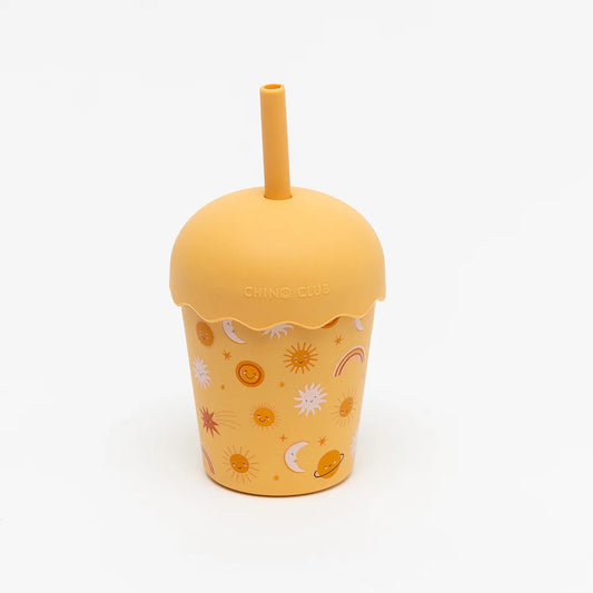 Chino Mini Smoothie Cup & Straw Suns Orange