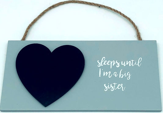 Sleeps Until I’m a Big Sister Countdown