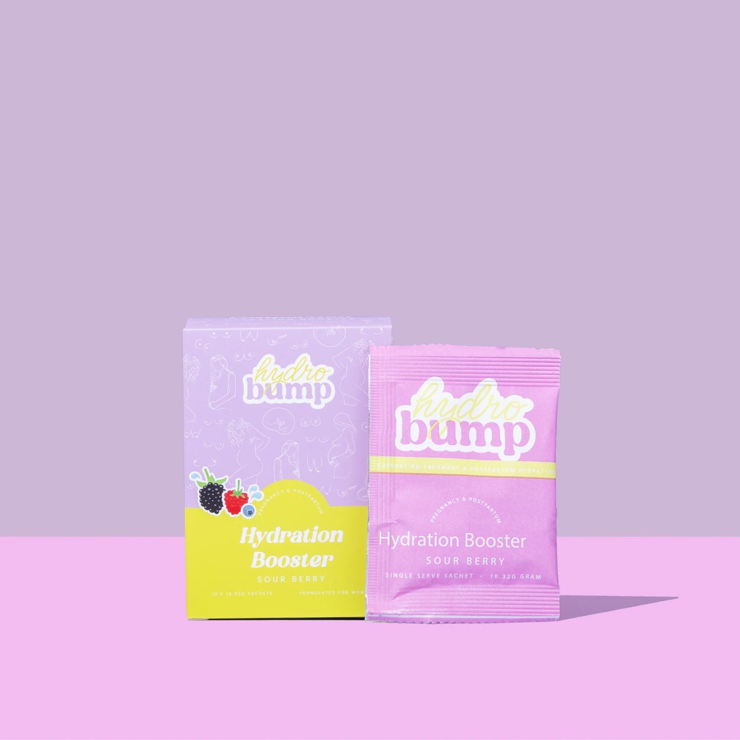 HydroBump Sour Berry Hydration Boosters for Pregnancy & Breastfeeding