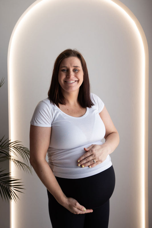 Born Maternity Short Sleeve Tee (White)