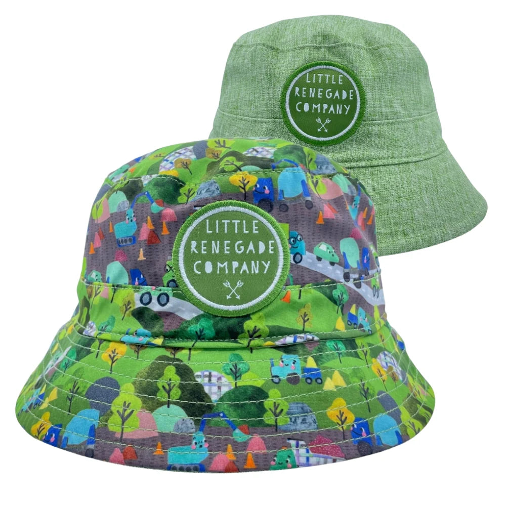Hat - Wheels N Roads - Reversible Bucket Hat - Midi