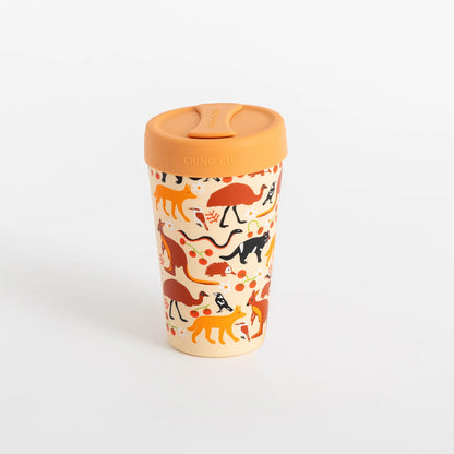 Chino Stainless Steel Coffee Cup 12oz - Aussie Animals