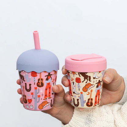 Chino Mini Smoothie Cup & Straw Cowgirl