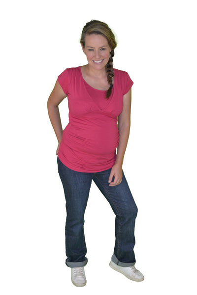 Born Maternity Over Belly Bootleg Jeans
