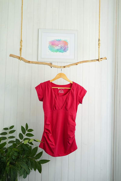 Born Maternity Breast Feeding Top (Pink)