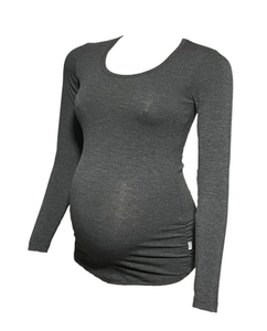 Born Maternity Casual Comfy Affordable Quality Long Sleeve Top Grey