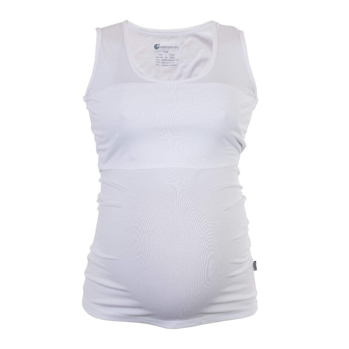 Born Maternity Casual Comfy Affordable Quality Feeding Singlet Top White