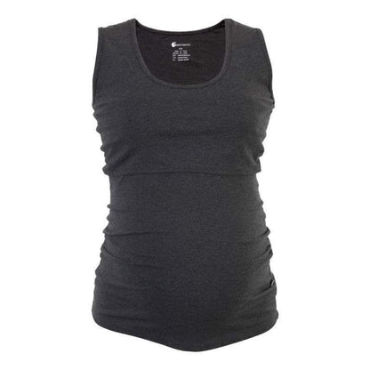 Born Maternity Casual Comfy Affordable Quality Feeding Singlet Top Grey