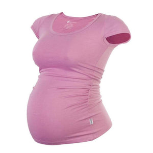 Born Maternity Casual Comfy Affordable Quality Short Sleeve Top Light Pink