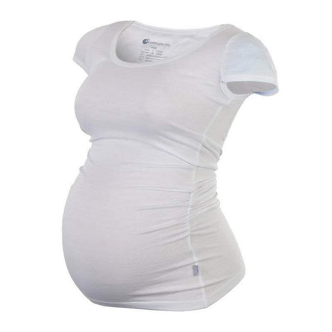 Born Maternity Casual Comfy Affordable Quality Short Sleeve Top White